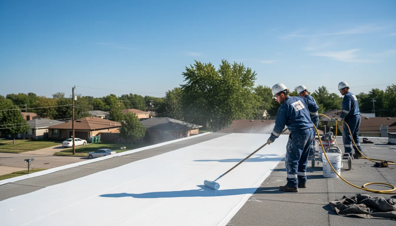 Commercial roof coating in Slaughter, LA near me